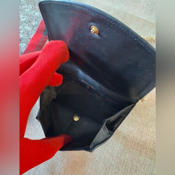 CHANEL CC Logo Leather Bifold Wallet/ - Picture 7 of 16